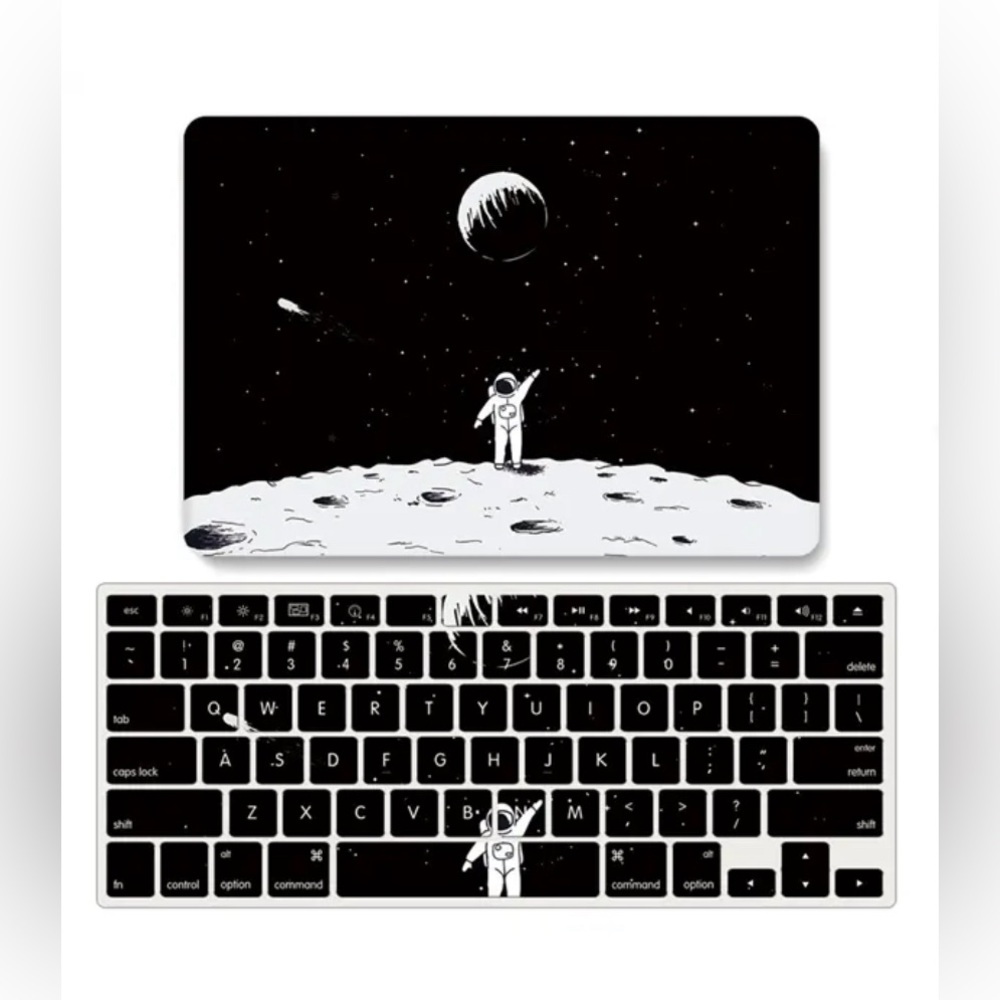 Astronaut Case for MacBook Air Pro Hard Shell Case 14" with Keyboard Cover